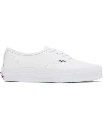 Vans White Og Authentic Lx Sneakers - Black