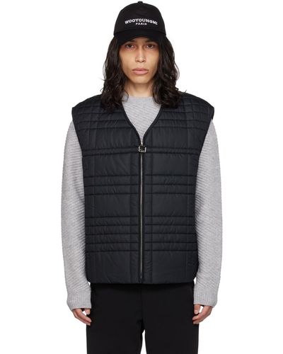 WOOYOUNGMI Black Quilted Vest