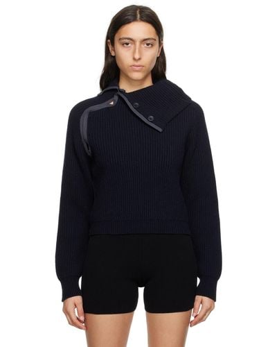 Jacquemus Navy Le Chouchou 'la Maille Vega' Sweater - Black