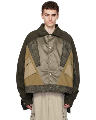 Feng Chen Wang Panelled Jacket - Multicolour