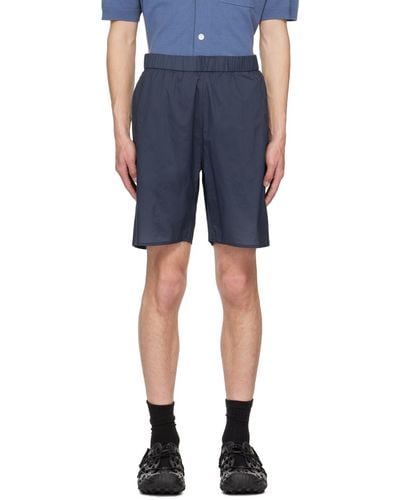 Norse Projects Navy Poul Shorts - Blue