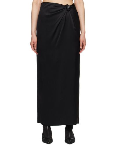 Nanushka Nago Maxi Skirt - Black