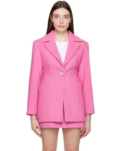 Ganni スーツ テーラードジャケット - ピンク