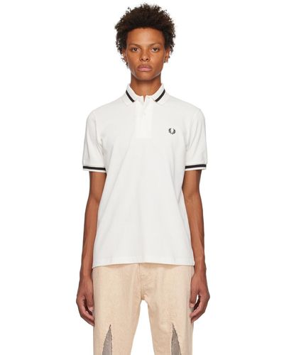 Fred Perry F Perry ホワイト M2 ポロシャツ - マルチカラー