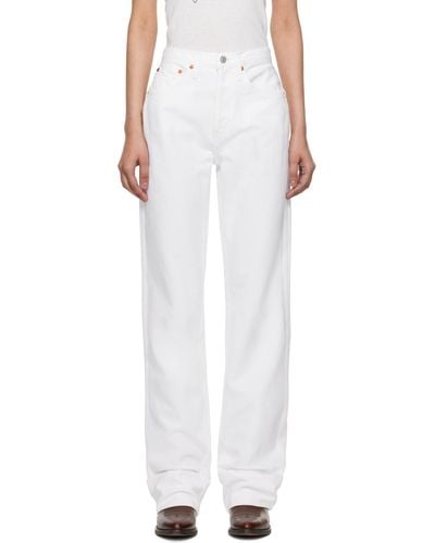 RE/DONE Loose Long Jeans - White