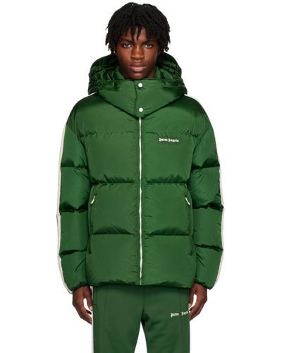Palm Angels Down Jackets - Green