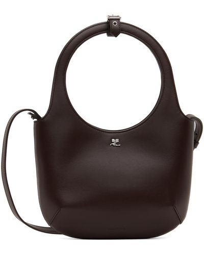 Courreges Holy Leather Bag - Brown