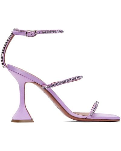 AMINA MUADDI Gilda Heeled Sandals - Pink