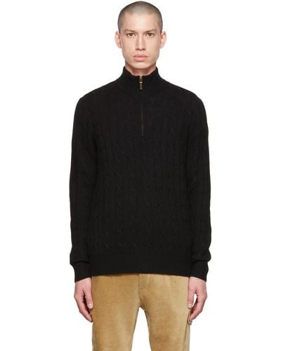 Polo Ralph Lauren Half-zip Sweater - Black