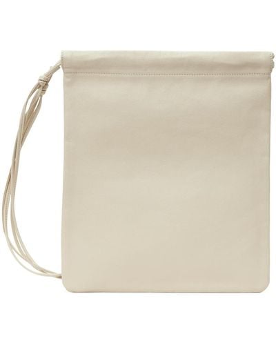 AURALEE Off- Square Pouch - Natural