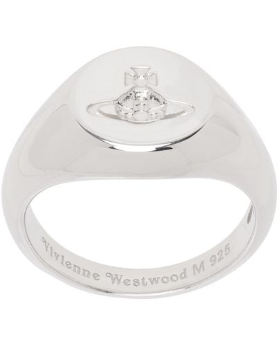 Vivienne Westwood Silver Sigillo Ring - Metallic