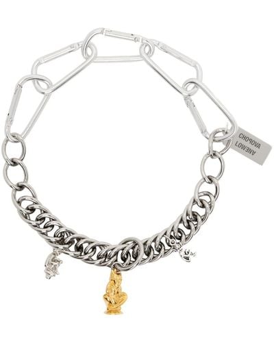 Chopova Lowena Silver Cornish Pixie Charm Necklace - Metallic