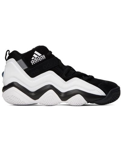 adidas Baskets top ten 2000 noir et blanc