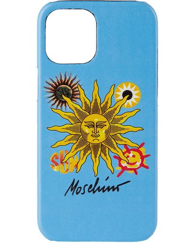 Moschino Sun Iphone 12 Pro Max Case - Blue
