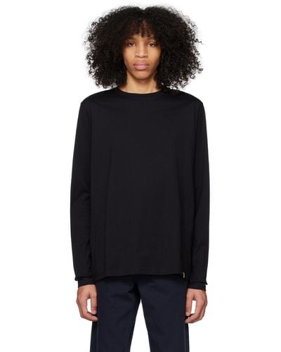 Norse Projects Niels Long Sleeve T-shirt - Black