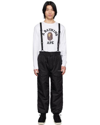 A Bathing Ape Insulated Cargo Pants - Black
