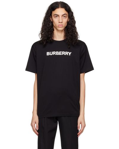 Burberry Harriston Replen T-shirt avec imprimé logo - Noir