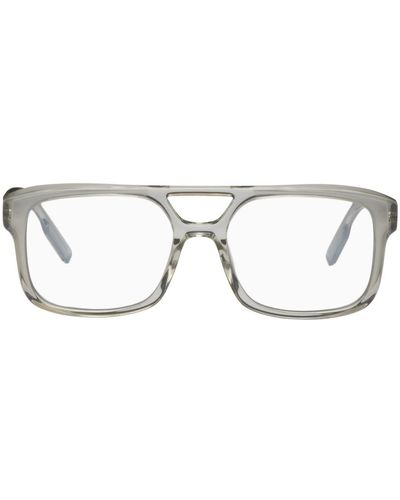 Zegna Grey Fashion Show Sunglasses - Black