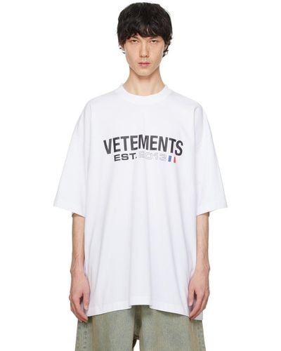 Vetements Flag T-shirt - White