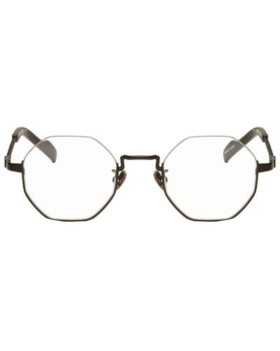 Yohji Yamamoto Black Hexagonal Glasses