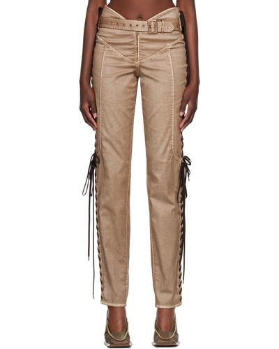 Jean Paul Gaultier Brown Knwls Edition Trousers - Multicolour