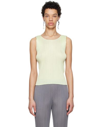 Pleats Please Issey Miyake Green Monthly Colors May Tank Top - Multicolor