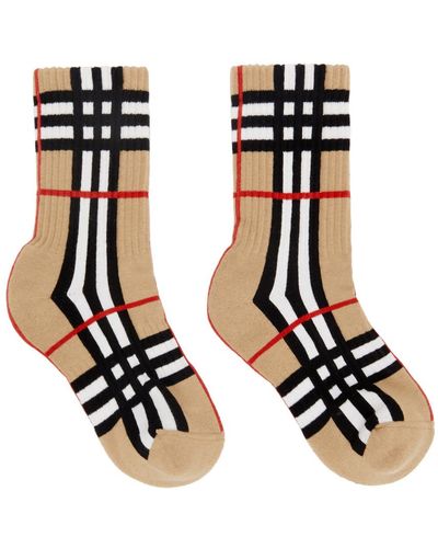 Burberry Check Socks - Multicolor