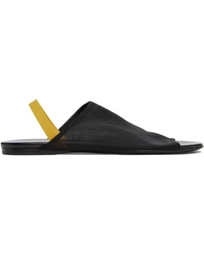 The Row Clear Sandals - Black