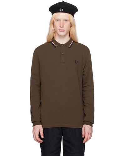 Fred Perry F perry polo m3636 brun - Marron