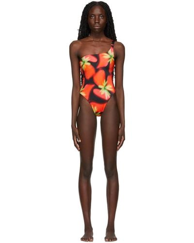 Louisa Ballou Pink & Green Mini Ring One-piece Swimsuit - Multicolor