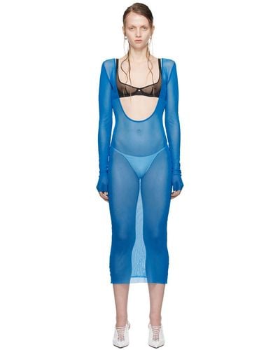 Jean Paul Gaultier Shayne Oliver Edition Midi Dress - Blue