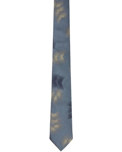 Paul Smith Cravate bleue à motif sun flare - Noir