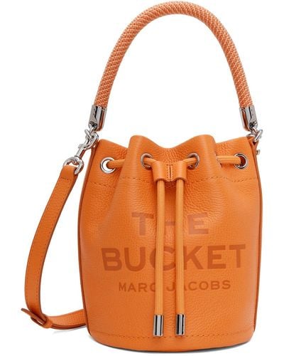 Marc Jacobs 'the Leather Bucket' Bag - Orange