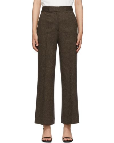 Victoria Beckham Cropped Flared Trousers - Black