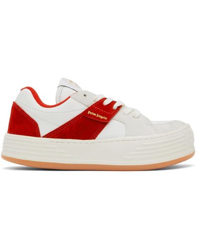Palm Angels White & Red Snow Low-top Trainers - Black