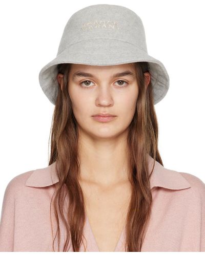 Isabel Marant Grey Giorgia Bucket Hat - Brown