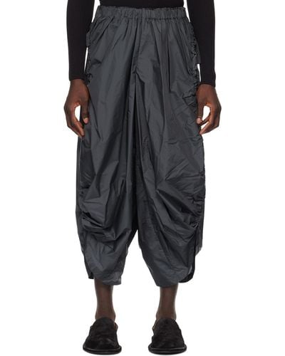 132 5. Issey Miyake Gathe Trousers - Black