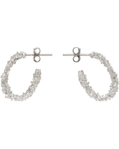 Veneda Carter Small Open Hoop Earrings - Black