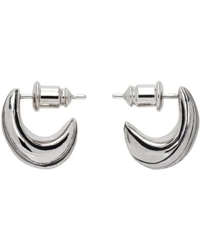 Lemaire Silver Girasol Earrings - Black