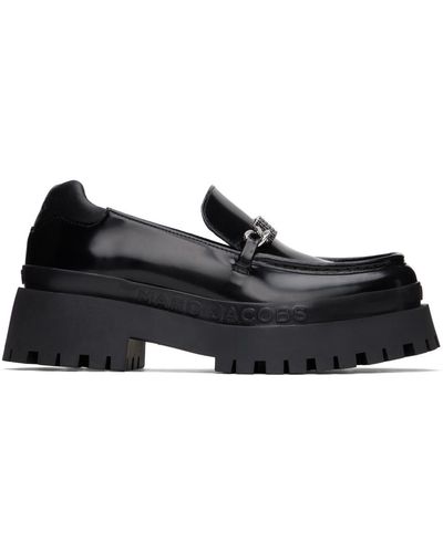 Marc Jacobs Flâneurs 'the leather barcode monogram' noirs