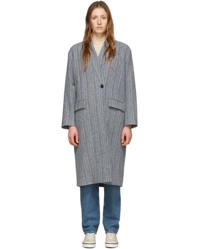 Isabel Marant Gray Wool Henlo Coat