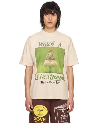 ONLINE CERAMICS T-shirt 'watch a live stream' - Vert