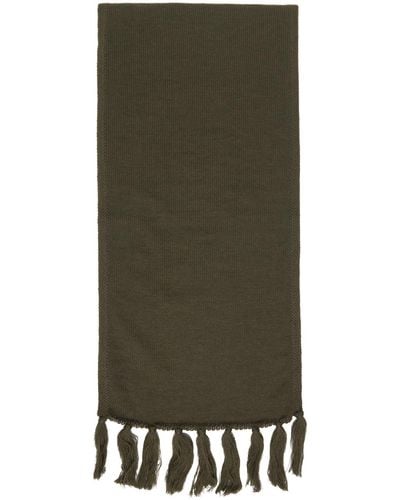 Our Legacy Khaki Knitted Scarf - Green