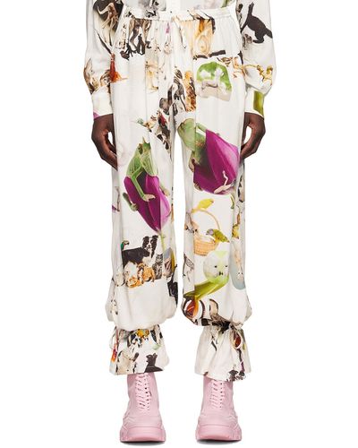 Collina Strada Ssense Exclusive Off- Cotton Trousers - Multicolour