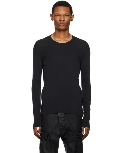 Label Under Construction Ribbed Sweater - Black