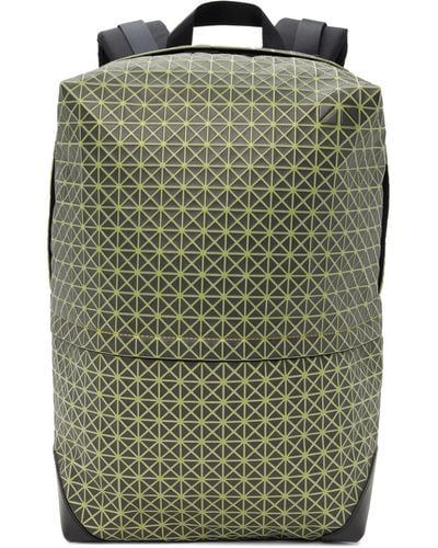 Bao Bao Issey Miyake Green & Black Liner Reflector Backpack
