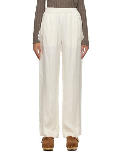 See By Chloé Off-white Pinched Seams Lounge Trousers
