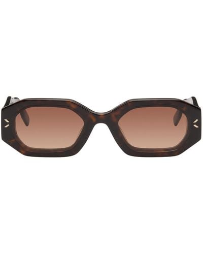 McQ Mcq Tortoiseshell Geometrical Sunglasses - Black