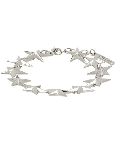 Mugler Silver Star Bracelet - Black