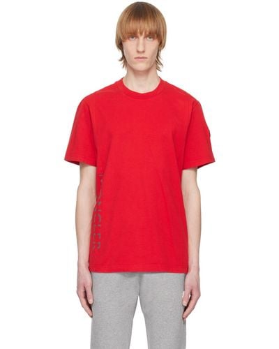 Moncler Red Crewneck T-shirt